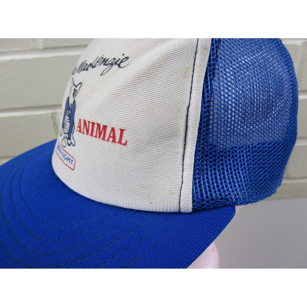 Vintage Bud Light Promo Snapback Trucker Hat Spuds Mackenzie Party Animal Beer - Picture 10 of 15